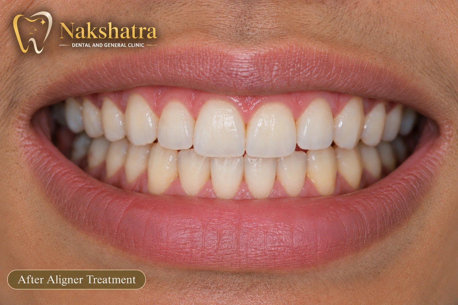 After dental smile transformation, case 1